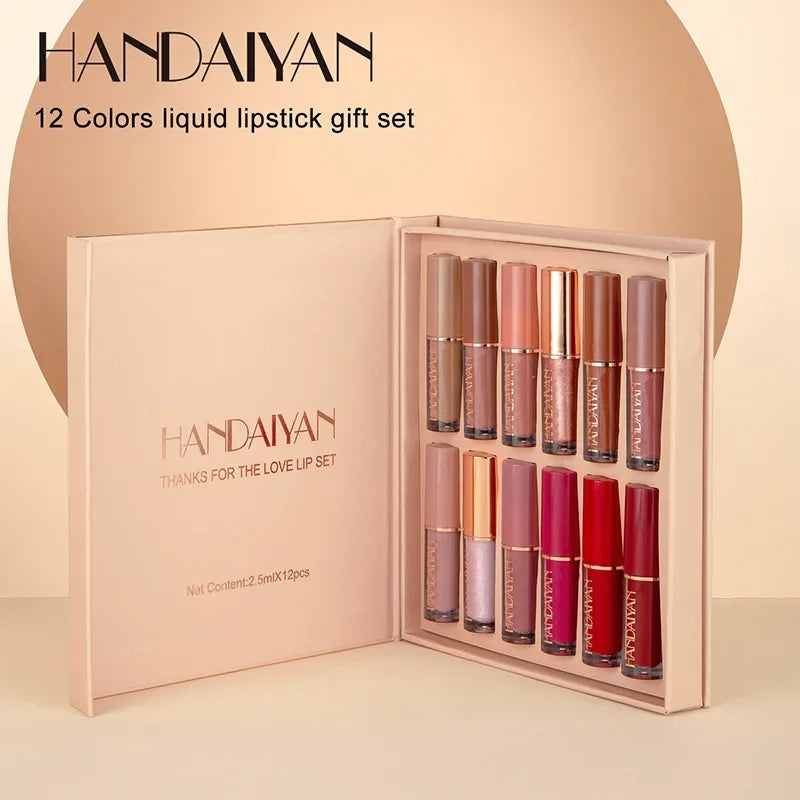 Liquide matte Lipstick 12Pcs Set