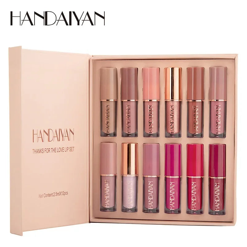 Liquide matte Lipstick 12Pcs Set